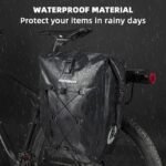 Rockbros 30140022001 waterproof bicycle bag for trunk - black - Image 2