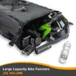 Rockbros 30140022001 waterproof bicycle bag for trunk - black - Image 4