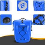 Rockbros 30140022004 Waterproof Bicycle Bag 25-32L - Blue - Image 5