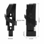 Rockbros 32140003001 foldable bicycle lock with key and handle, 88cm - black - Image 3