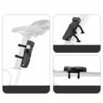 Rockbros 32140003001 foldable bicycle lock with key and handle, 88cm - black - Image 4