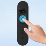 Rockbros 32210818001 SMART Bicycle Lock with Fingerprint Reader and Bluetooth Connectivity - Black - Image 3