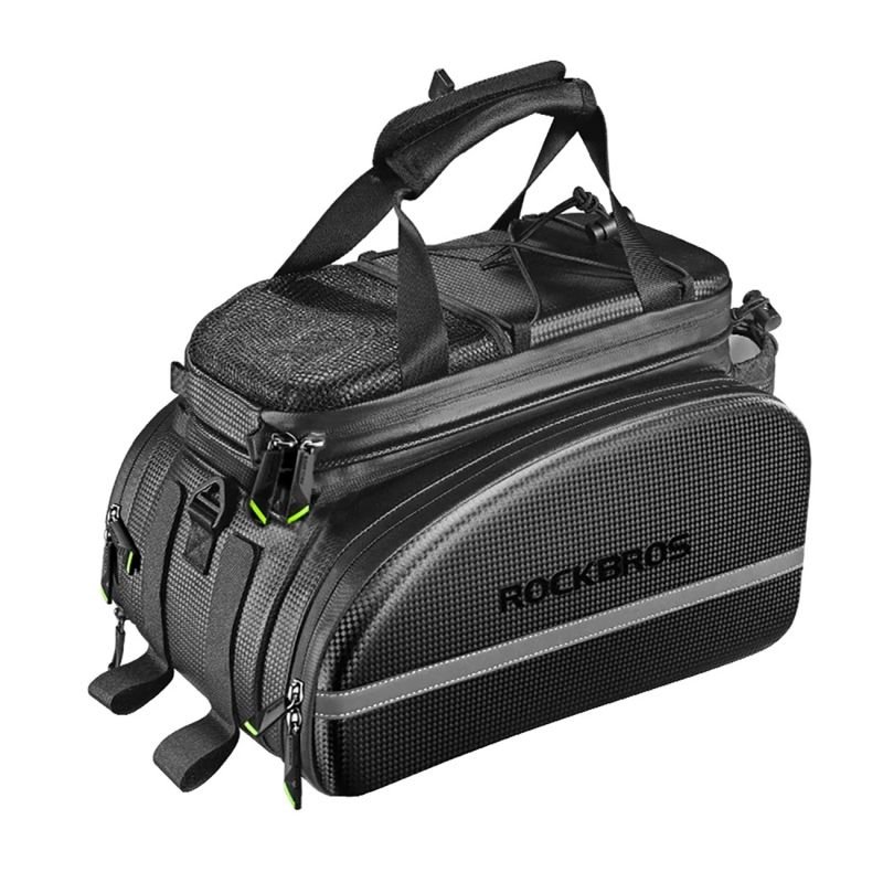 lupin-wear-ca-rockbros-a6-6-bicycle-bag-for-trunk-35-l-with-fold-out-pockets-black-2377853 Rockbros A6-6 bicycle bag for trunk, 35 l, with fold-out pockets - black - Image 1