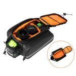Rockbros A6-6 bicycle bag for trunk, 35 l, with fold-out pockets - black - Image 5