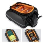 Rockbros A6-6 bicycle bag for trunk, 35 l, with fold-out pockets - black - Image 6