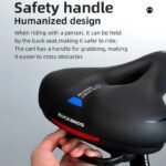 Rockbros AQ-6090B bicycle saddle - black and blue - Image 3