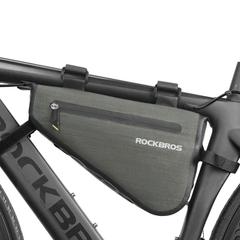 lupin-wear-ca-rockbros-as-017-bicycle-frame-bag-5-l-dark-green-2377855 Rockbros AS-017 bicycle frame bag 5 l - dark green - Image 1