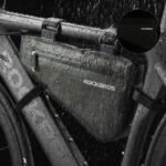 Rockbros AS-017 bicycle frame bag 5 l - dark green - Image 4