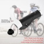 Rockbros BT1007W Bicycle Holder Set with Horns - White - Image 3