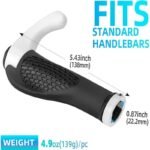 Rockbros BT1007W Bicycle Holder Set with Horns - White - Image 4