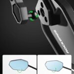 Rockbros F-253W Anti-Glare Carbon Fiber Arm Bicycle Mirror - Left - Image 5