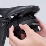 Rockbros Mini Saddle Bag with CO2 Cartridge Holder - Black/Green - Image 5