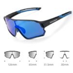 Rockbros polarized kids glasses black and blue - Image 2