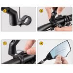 Rockbros right bicycle mirror 26210005002 black - Image 3