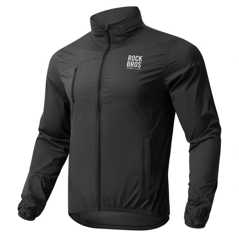 lupin-wear-ca-rockbros-tlwt002-road-to-sky-m-bicycle-windbreaker-black-3217842 Rockbros TLWT002 ROAD TO SKY M Bicycle Windbreaker - Black - Image 1