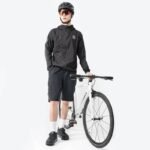 Rockbros TLWT002 ROAD TO SKY M Bicycle Windbreaker - Black - Image 7