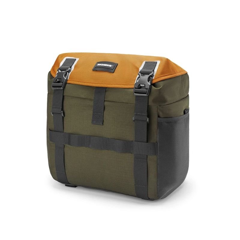 lupin-wear-ca-rockbros-w019-handlebar-bike-bag-13-5-24l-green-orange-2397967 Rockbros W019 Handlebar Bike Bag 13.5-24L - Green-Orange - Image 1