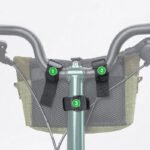 Rockbros W020-1 Foldable Handlebar Bicycle Bag - Green - Image 5