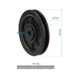 ROLLER fi 100MM FOR ATLAS ROPE fi 6MM ENERO FIT - Image 3