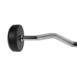 Rubber-coated barbell/curl bar 30 kg HMS GSL-30 - Image 3
