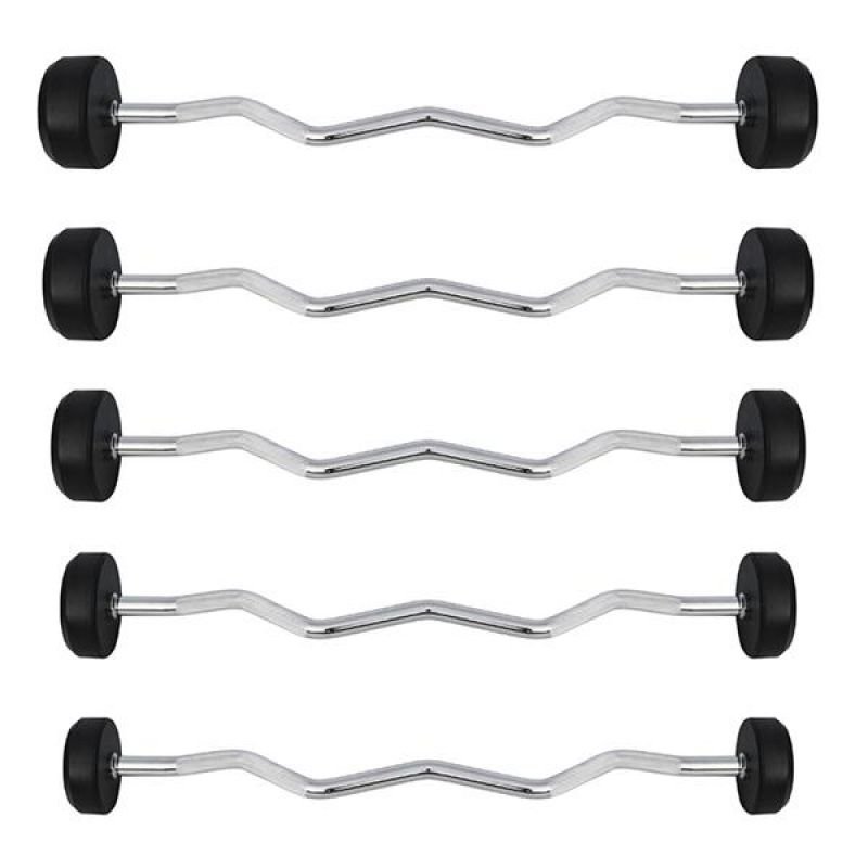 lupin-wear-ca-rubber-coated-barbell-curl-bar-30-kg-hms-gsl-30-338917 Rubber-coated barbell/curl bar 30 kg HMS GSL-30 - Image 1
