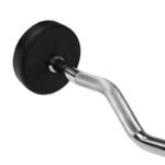 Rubber-coated barbell/curl bar 30 kg HMS GSL-30 - Image 4