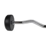 Rubber-coated fixed barbell/bar, curved, 35 kg HMS GSL35 - Image 2
