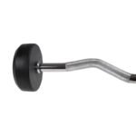 Rubberized GSL-40 40 KG HMS Fixed Barbell/Curl Bar - Image 3