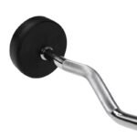 Rubberized GSL-40 40 KG HMS Fixed Barbell/Curl Bar - Image 4