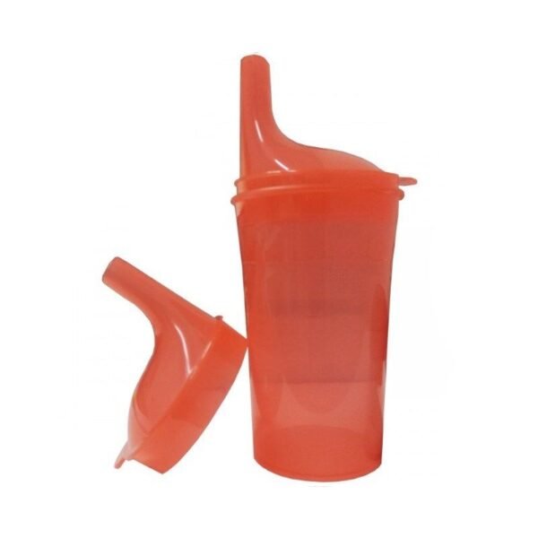 Safe cup for eating and drinking, red