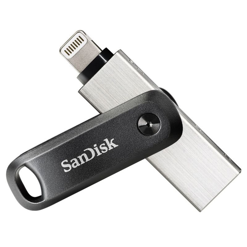lupin-wear-ca-sandisk-ixpand-go-sdix60n-128g-gn6ne-pendrive-128gb-lightning-usb-3-0-silver-color-2328144 SanDisk iXpand GO SDIX60N-128G-GN6NE pendrive (128GB; Lightning, USB 3.0; silver color) - Image 1