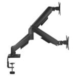 SAVIO DOUBLE DESK MOUNT FOR MONITORS 17"-32" 2X 2-9 KG ON SPRING UM-04 - Image 3