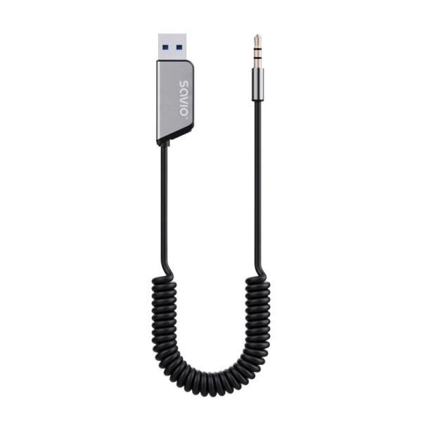 SAVIO TRANSMITER AUX, USB, BLUETOOTH 5.3, HANDS-FREE FUNCTION, TR-16