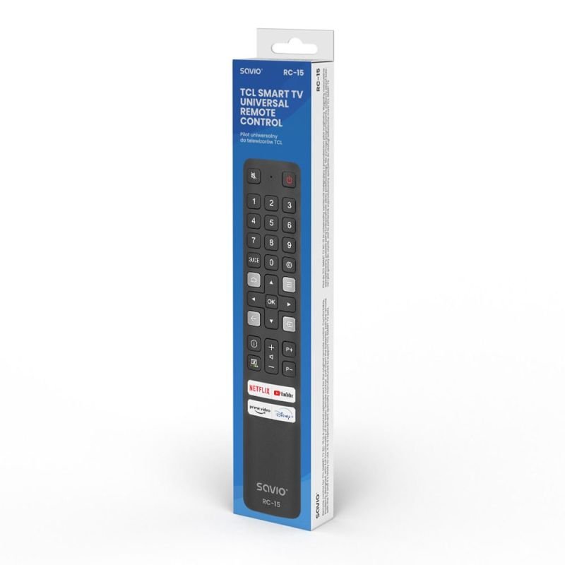 lupin-wear-ca-savio-universal-remote-control-for-tv-replacement-for-tcl-tv-smart-tv-rc-15-2345241 SAVIO UNIVERSAL REMOTE CONTROL FOR TV / REPLACEMENT FOR TCL TV - SMART TV RC-15 - Image 1