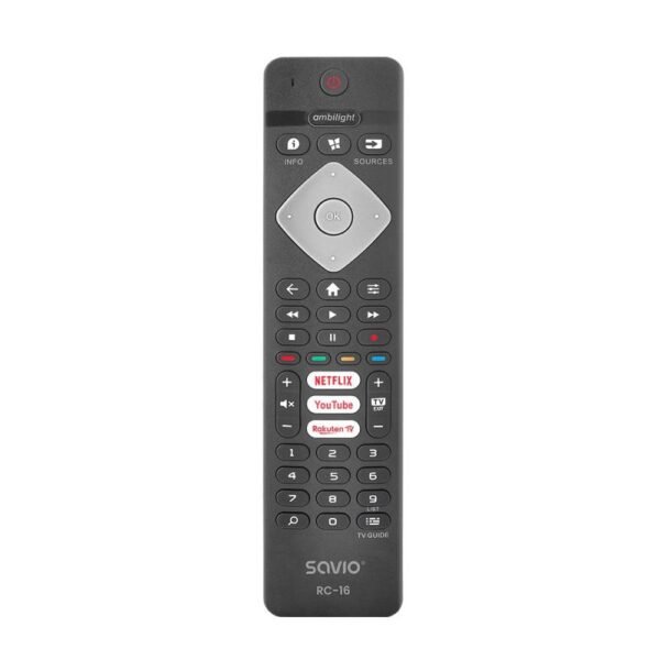 SAVIO UNIVERSAL REMOTE CONTROL/REPLACEMENT FOR PHILIPS TV, SMART TV, RC-16