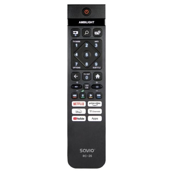 SAVIO UNIVERSAL REMOTE CONTROL/REPLACEMENT FOR PHILIPS TV - SMART TV RC-26