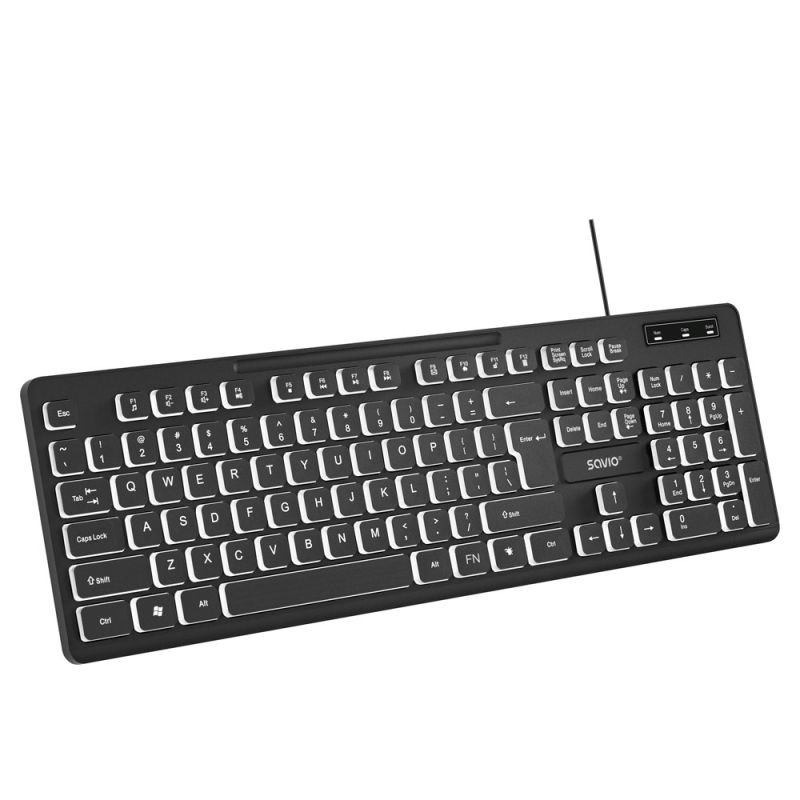 lupin-wear-ca-savio-wired-keyboard-led-backlit-kb-04-2328786 SAVIO WIRED KEYBOARD LED BACKLIT KB-04 - Image 1