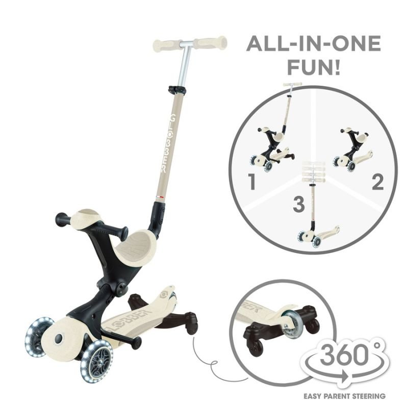 lupin-wear-ca-scooter-with-ride-on-seat-go-up-deluxe-lights-ecologic-360-697-566-1436100 Scooter with ride-on seat GO•UP DELUXE LIGHTS ECOLOGIC 360 (697-566) - Image 1