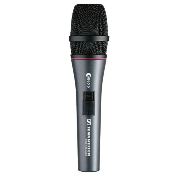Sennheiser E865-S - Supercardioid condenser vocal microphone with on/off switch