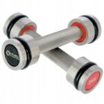 Set of chrome HMS dumbbells - Image 2