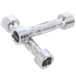 Set of chrome HMS dumbbells - Image 4