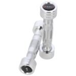 Set of chrome HMS dumbbells - Image 5