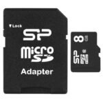 Silicon Power microSDHC 8GB Class 10 Memory Card + microSD-SD ADAPTER (SP008GBSTH010V10SP) - Image 2