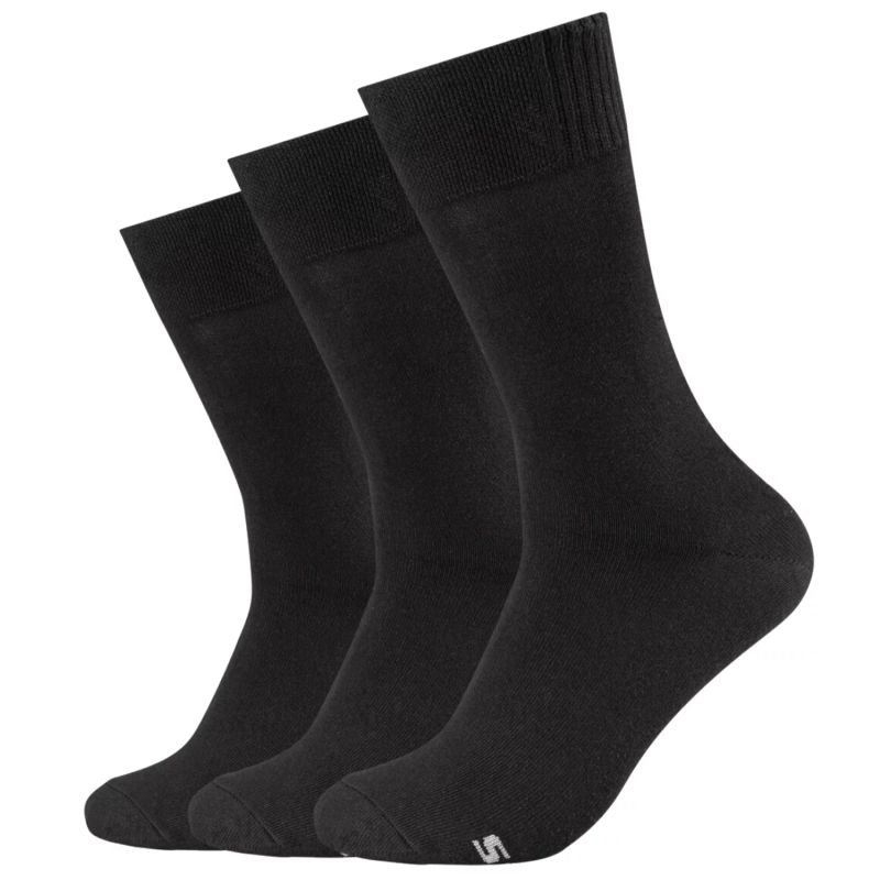 lupin-wear-ca-skechers-3pk-men-s-basic-socks-sk41007-9999-black-39-42-1653124 Skechers 3pk Mens Basic Socks SK41007-9999 Black 39-42 - Image 1