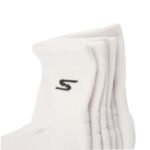 Skechers 3pk Mens Qtr Prem Basic Socks S119050H-WHT White 43-46 - Image 2