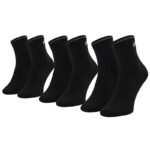 Skechers 3PPK Unisex Mesh Ventilation Quarter Socks SK42017-9999 Black 35-38
