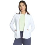 Skechers The Hoodless Hoodie GoWalk Shine Jacket JA78-WHT White L