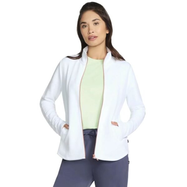 Skechers The Hoodless Hoodie GoWalk Shine Jacket JA78-WHT White L