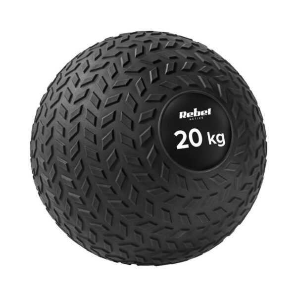 Small medicine ball for rehabilitation exercises Slam Ball 23cm 20kg, REBEL ACTIVE