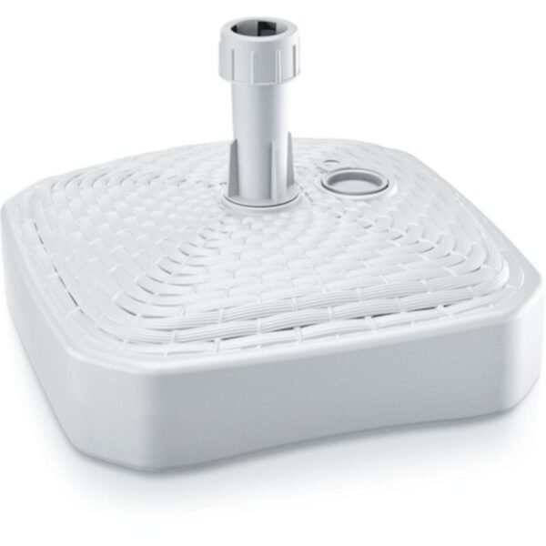 SQUARE UMBRELLA BASE RATTAN WHITE